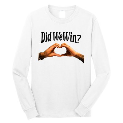 Did We Win We Are With You Love For 3 Long Sleeve Shirt