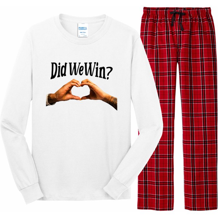 Did We Win We Are With You Love For 3 Long Sleeve Pajama Set