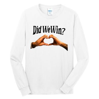 Did We Win We Are With You Love For 3 Tall Long Sleeve T-Shirt