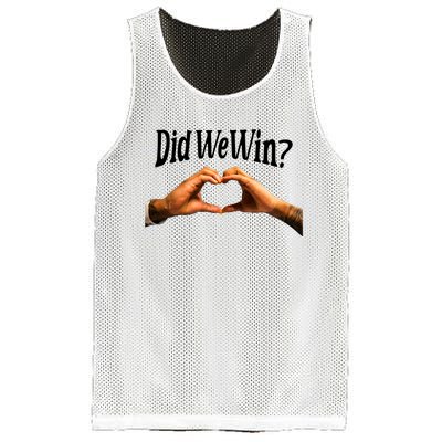 Did We Win We Are With You Love For 3 Mesh Reversible Basketball Jersey Tank