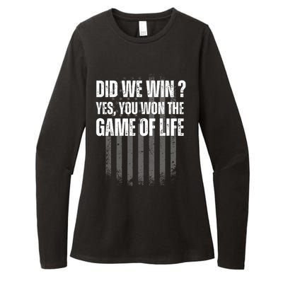 Did We Win Yes You Won The Game Of Life Womens CVC Long Sleeve Shirt