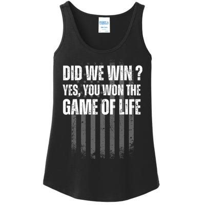 Did We Win Yes You Won The Game Of Life Ladies Essential Tank