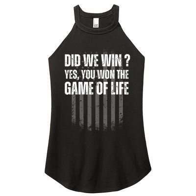 Did We Win Yes You Won The Game Of Life Women's Perfect Tri Rocker Tank