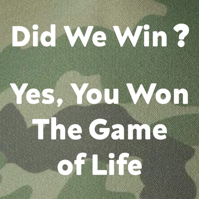 Did We Win? Yes You Won The Game Of Life Funny Design Legacy Tie Dye Trucker Hat