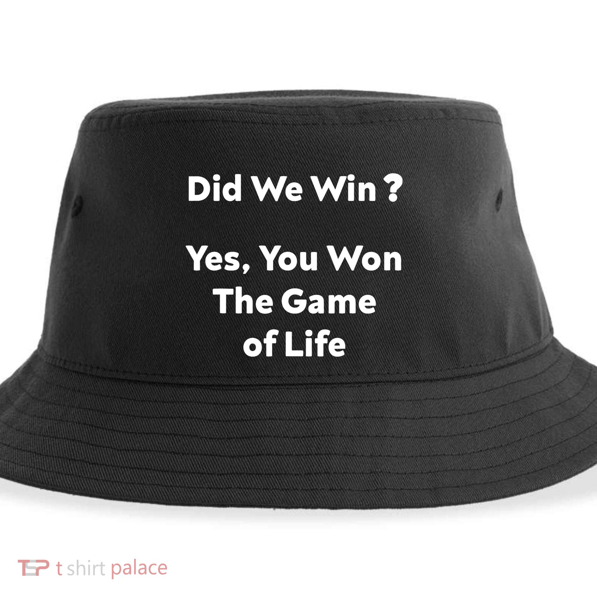 Did We Win? Yes You Won The Game Of Life Funny Design Sustainable Bucket Hat