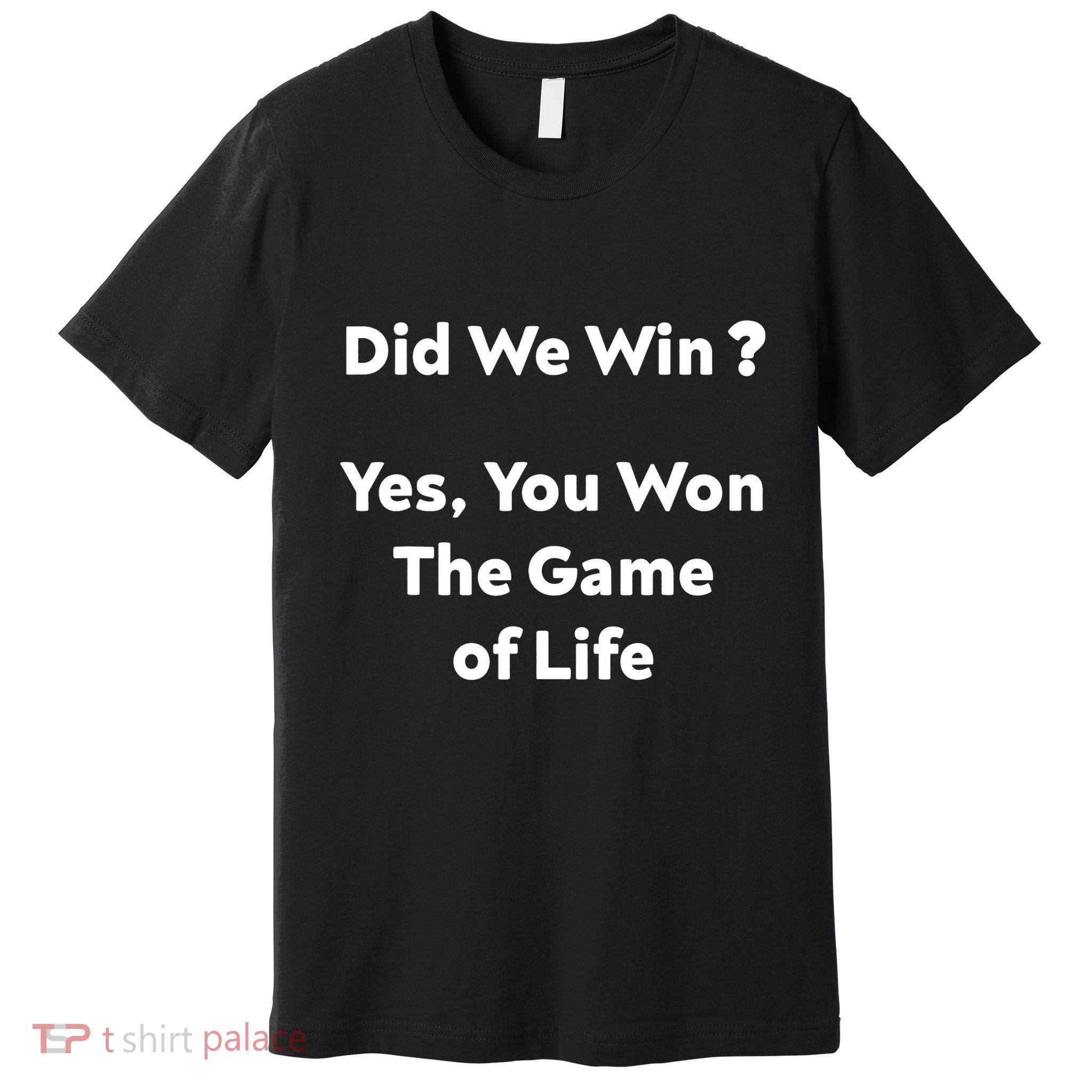 Did We Win? Yes You Won The Game Of Life Funny Design Premium T-Shirt