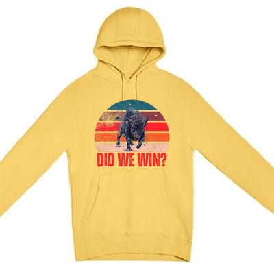 DID WE WIN Vintage Premium Pullover Hoodie