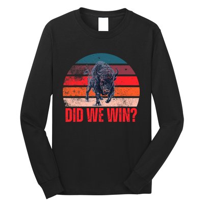 DID WE WIN Vintage Long Sleeve Shirt