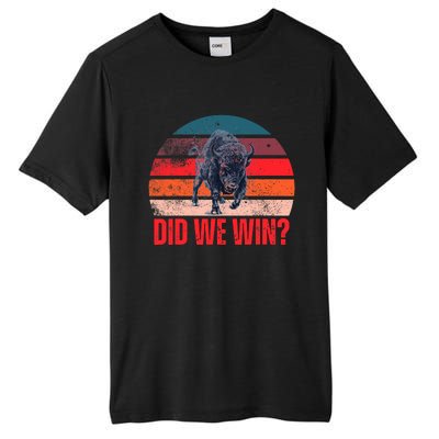 DID WE WIN Vintage Tall Fusion ChromaSoft Performance T-Shirt