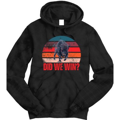 DID WE WIN Vintage Tie Dye Hoodie