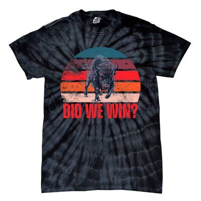 DID WE WIN Vintage Tie-Dye T-Shirt