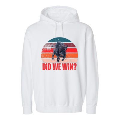 DID WE WIN Vintage Garment-Dyed Fleece Hoodie