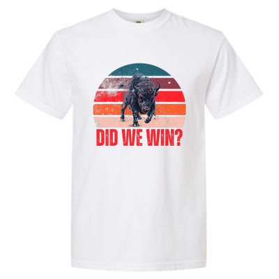 DID WE WIN Vintage Garment-Dyed Heavyweight T-Shirt