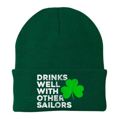 Drinks Well With Other Sailors Knit Cap Winter Beanie