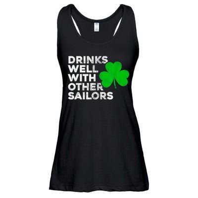 Drinks Well With Other Sailors Ladies Essential Flowy Tank