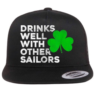 Drinks Well With Other Sailors Flatbill Hat