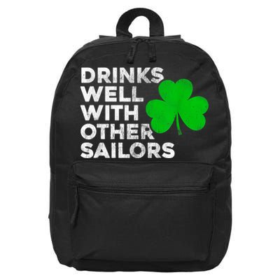 Drinks Well With Other Sailors 16 in Basic Backpack