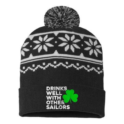 Drinks Well With Other Sailors USA-Made Snowflake Beanie