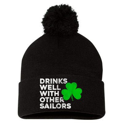 Drinks Well With Other Sailors Pom Pom 12in Knit Beanie