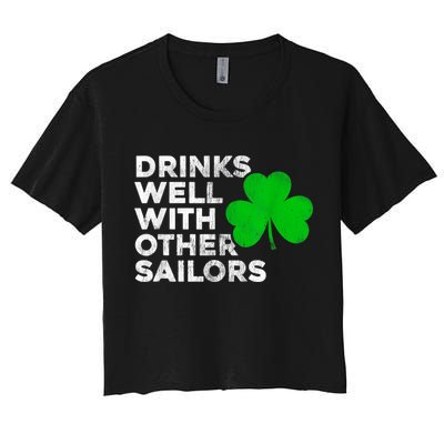 Drinks Well With Other Sailors Crop Top