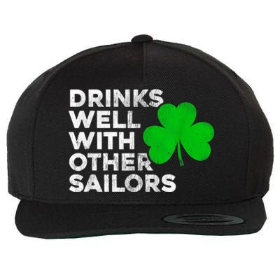 Drinks Well With Other Sailors Wool Snapback Cap