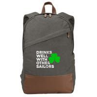 Drinks Well With Other Sailors Cotton Canvas Backpack