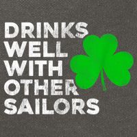 Drinks Well With Other Sailors Cotton Canvas Backpack