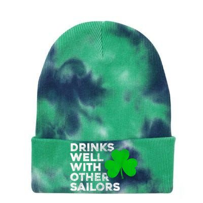 Drinks Well With Other Sailors Tie Dye 12in Knit Beanie