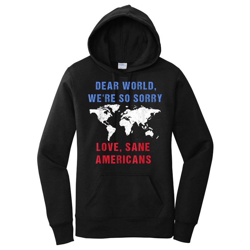 Dear World We Are So Sorry For Americans Women's Pullover Hoodie