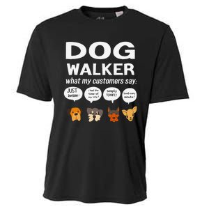 Dog Walker What My Customers Say Dog Lovers Pet Care Cooling Performance Crew T-Shirt