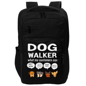 Dog Walker What My Customers Say Dog Lovers Pet Care Impact Tech Backpack