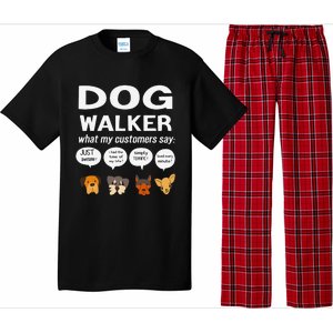 Dog Walker What My Customers Say Dog Lovers Pet Care Pajama Set