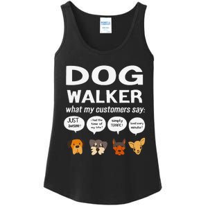 Dog Walker What My Customers Say Dog Lovers Pet Care Ladies Essential Tank