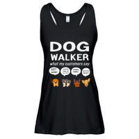 Dog Walker What My Customers Say Dog Lovers Pet Care Ladies Essential Flowy Tank