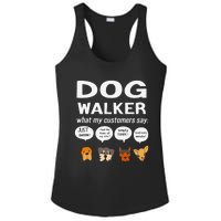 Dog Walker What My Customers Say Dog Lovers Pet Care Ladies PosiCharge Competitor Racerback Tank