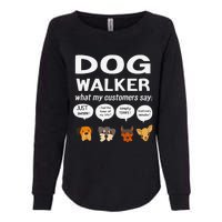 Dog Walker What My Customers Say Dog Lovers Pet Care Womens California Wash Sweatshirt