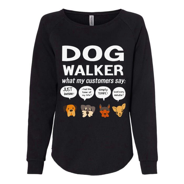 Dog Walker What My Customers Say Dog Lovers Pet Care Womens California Wash Sweatshirt