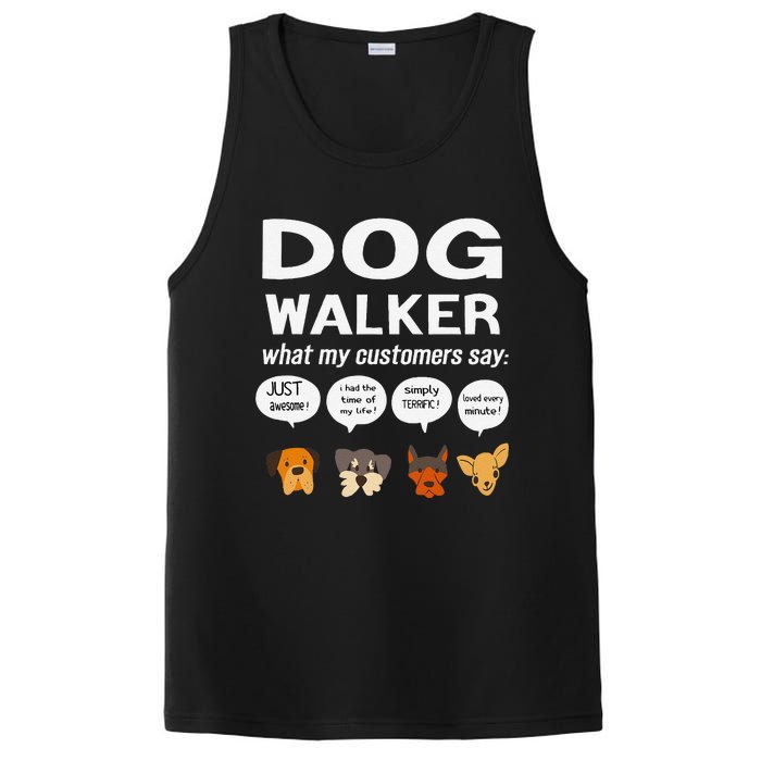 Dog Walker What My Customers Say Dog Lovers Pet Care PosiCharge Competitor Tank