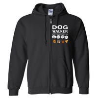 Dog Walker What My Customers Say Dog Lovers Pet Care Full Zip Hoodie