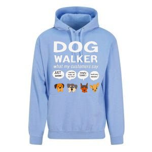 Dog Walker What My Customers Say Dog Lovers Pet Care Unisex Surf Hoodie