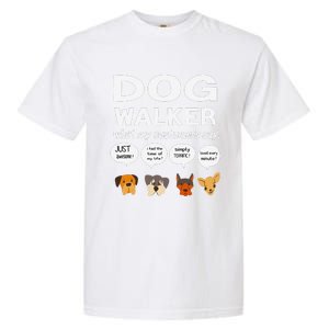 Dog Walker What My Customers Say Dog Lovers Pet Care Garment-Dyed Heavyweight T-Shirt