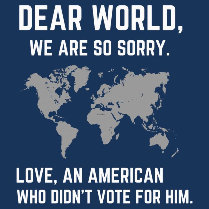 Dear World We Are So Sorry Americans Supporting Canada Womens T-Shirt
