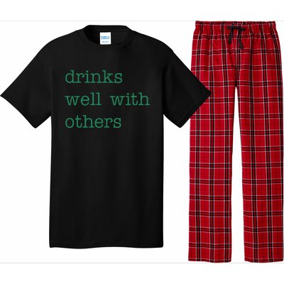 Drinks Well With Others St Patricks Day Pajama Set