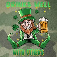 Drinks Well With Others St. Patrick's Day Drunk Beer Funny Legacy Tie Dye Trucker Hat