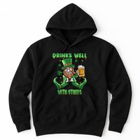 Drinks Well With Others St. Patrick's Day Drunk Beer Funny Hoodie