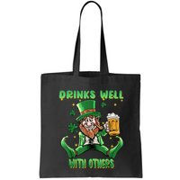 Drinks Well With Others St. Patrick's Day Drunk Beer Funny Bag