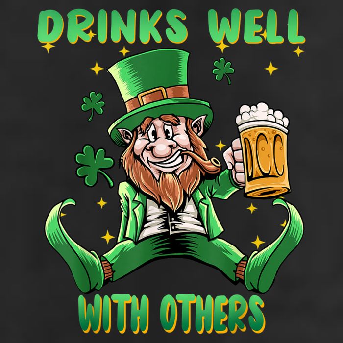 Drinks Well With Others St. Patrick's Day Drunk Beer Funny Trucker Hat