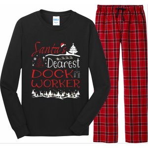 Dock Worker Xmas Job Funny Christmas Gift Long Sleeve Pajama Set