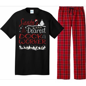 Dock Worker Xmas Job Funny Christmas Gift Pajama Set