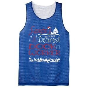 Dock Worker Xmas Job Funny Christmas Gift Mesh Reversible Basketball Jersey Tank